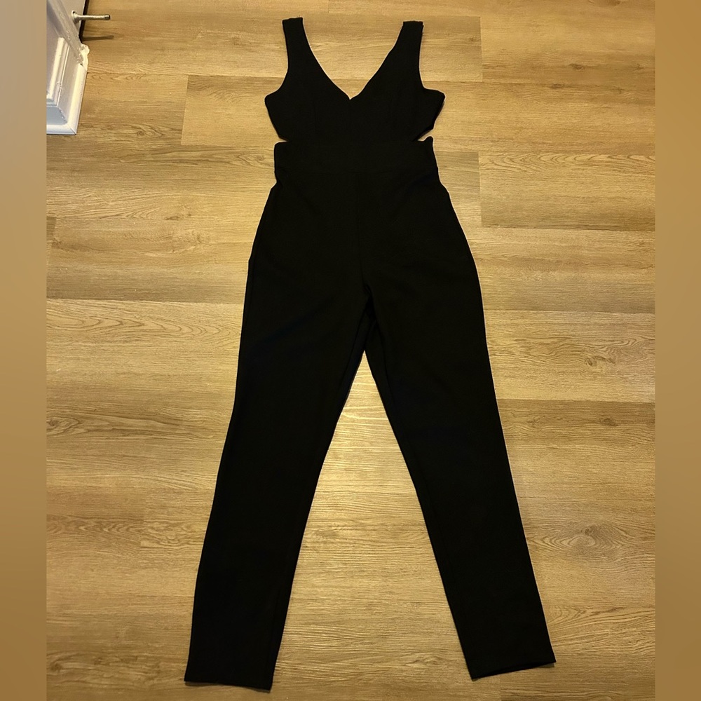 Black Cutout Jumpsuit - Rolla Coster